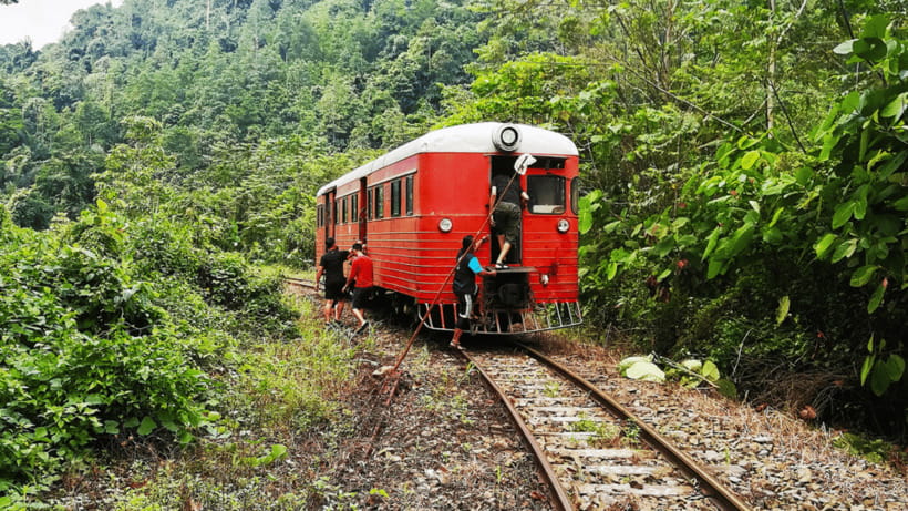Sabah: White Water Rafting Grade 3-4 at Padas River - The long road to Pangi Railway Station