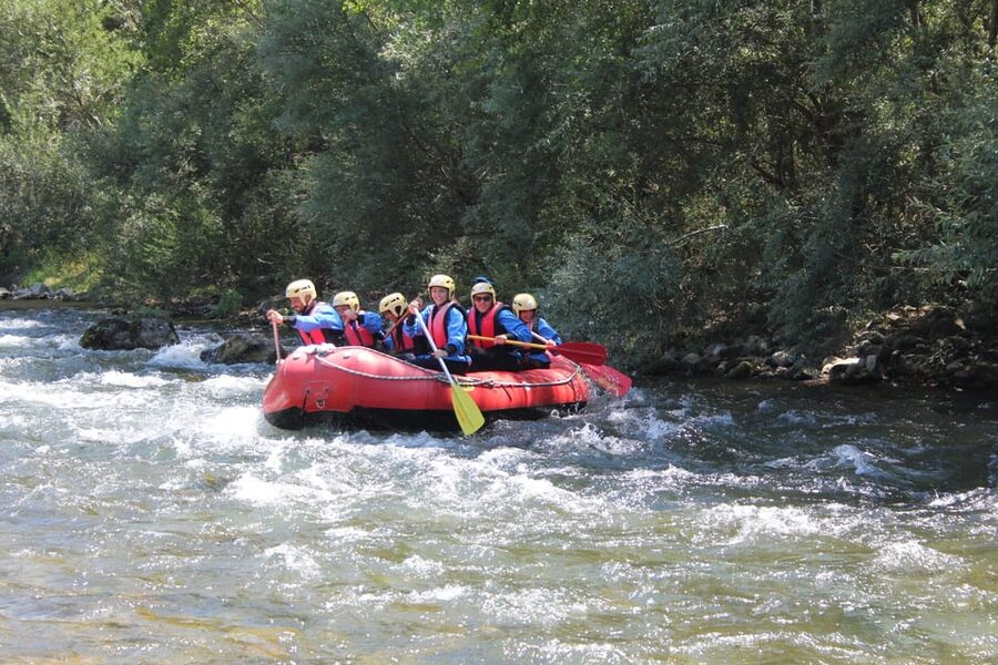 Salerno: rafting on the Sele River in Cilento - The starting point and first hour of instruction