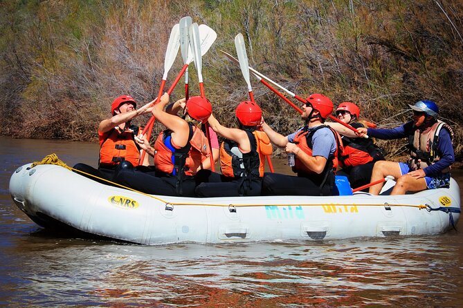 Salt River Whitewater Rafting — Full Day Express Trip - Suiting up and learning the basics