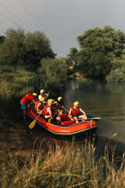 Saranda: Bistrica River Rafting Adventure - A 30-minute rest beside the river