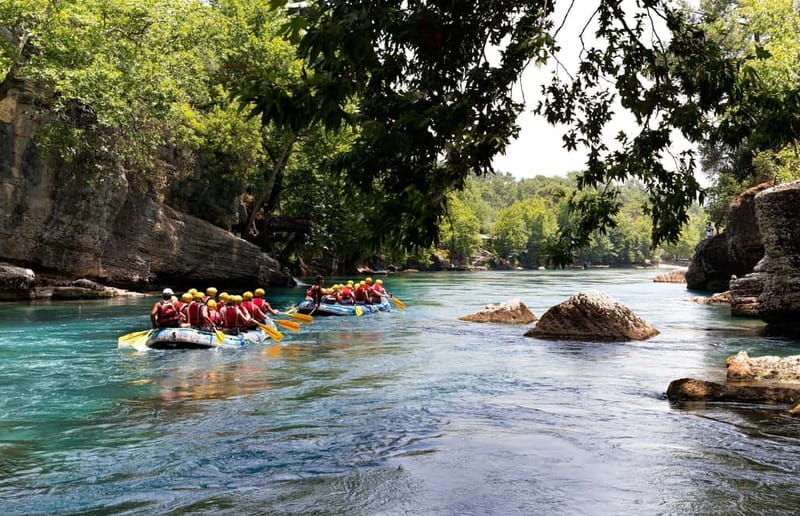Side: Koprulu Canyon Whitewater Rafting with Lunch - Swimming in clear spring water