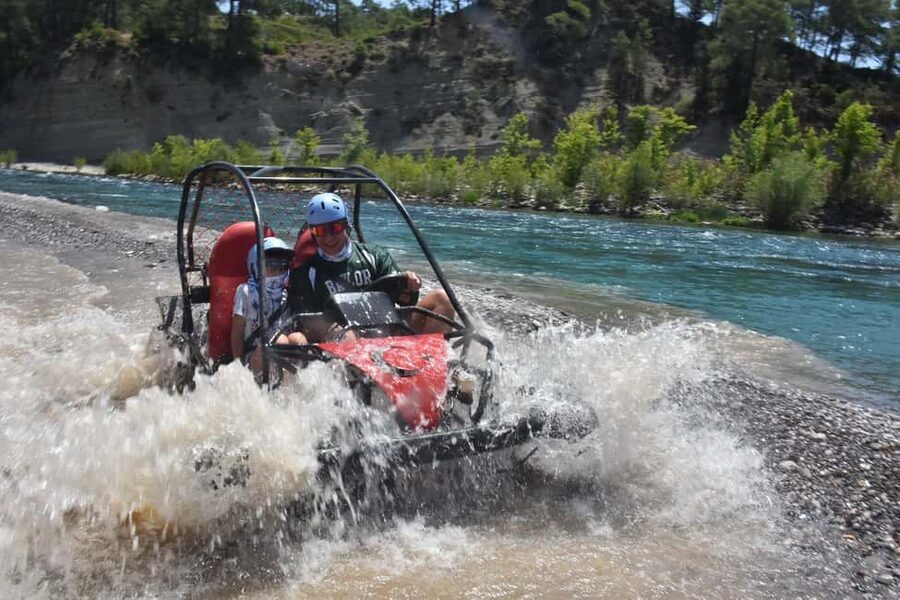 Side: Outdoor Adventure: Rafting, Jeep & Quad w/Lunch - The zipline over the canyon
