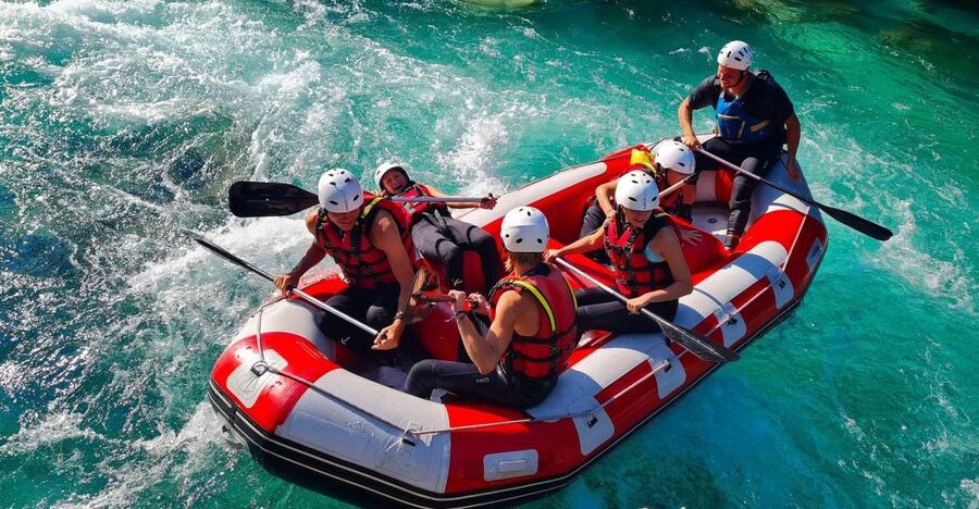Soca River, Slovenia: Whitewater Rafting - The safety briefing comes before the excitement
