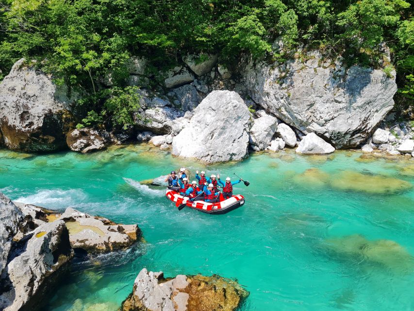Soca River, Slovenia: Whitewater Rafting - The main route, from rapids to Boka waterfall
