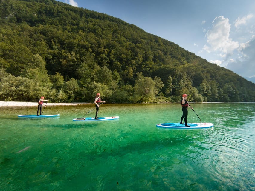 Soča Whitewater Stand-up Paddle Board: Small Group Adventure - Safety and paddle practice before the rapids