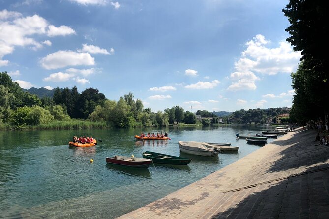 Soft Rafting on Adda River - Swimming breaks and water games
