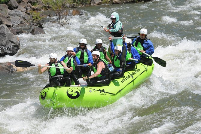South Fork American River - PM Gorge Rafting Trip (Class 2-3+) - Learning the boat before the rapids begin