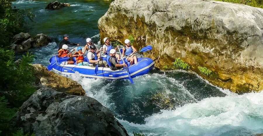 Split/Omiš: Cetina River Rafting with Cliff Jump & Swimming - Cliff jumping and the cold-water stop