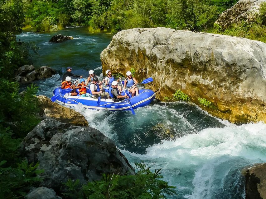 Split/Omiš: Cetina River Rafting with Cliff Jump & Swimming - What the 154-foot descent feels like