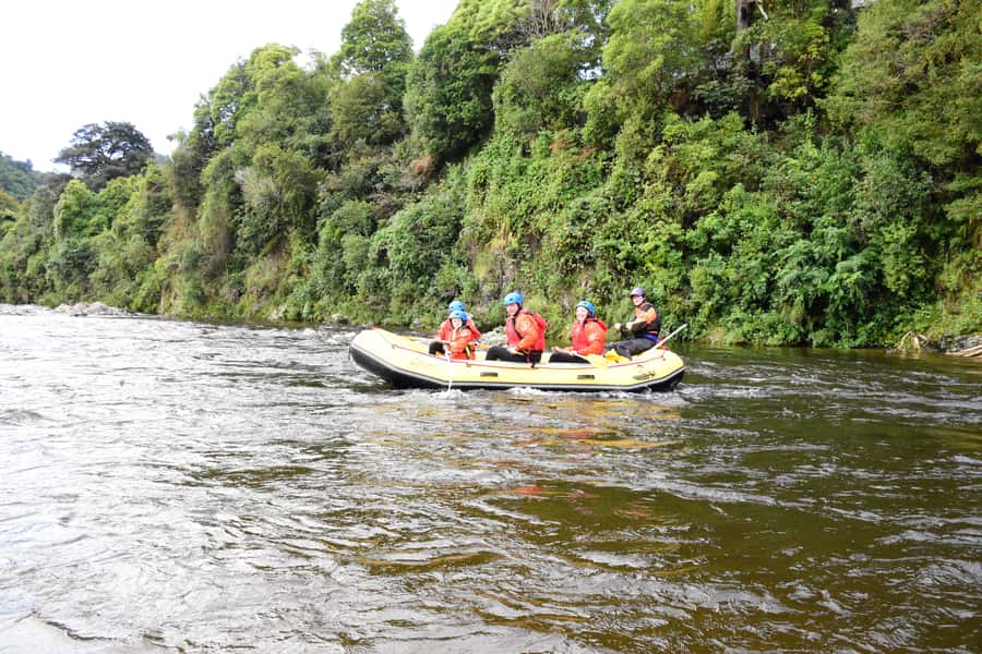 Te Awa Kairangi Grade 2 Scenic Rafting Tour - Rope swing, two-meter rock, and five-meter rock