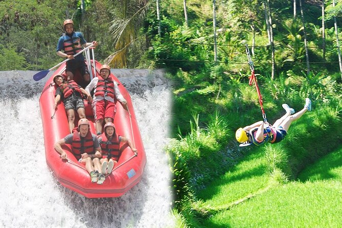 Telaga Waja River Rafting Bali & Zipline (Less Stairs) - The dam descent and waterfall stop