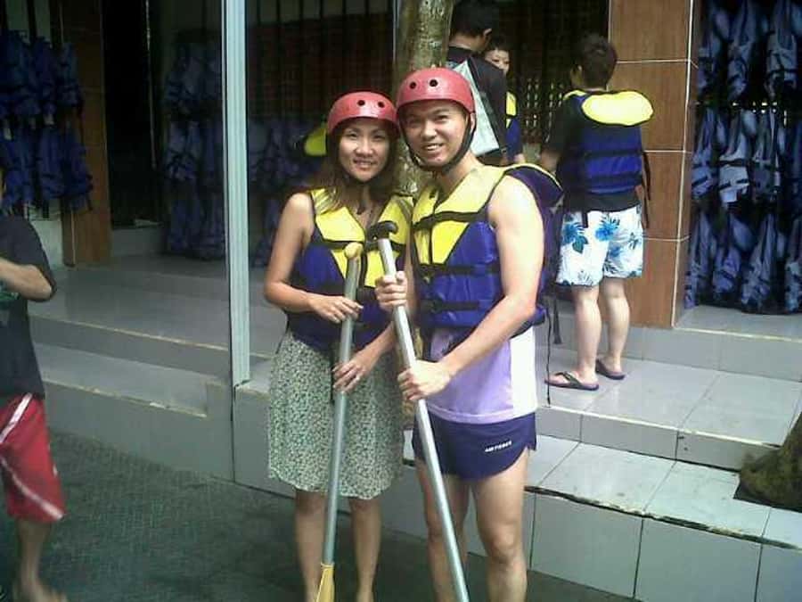 Telaga Waja: White Water Rafting with Lunch - Safety briefing and equipment before the river