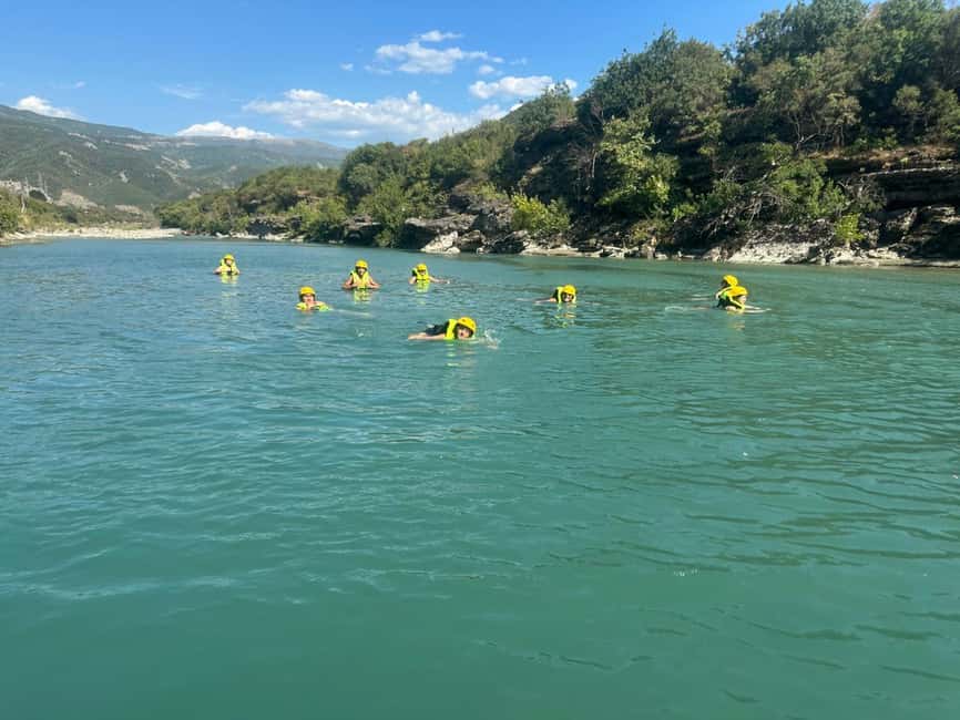 Tirana/Durrës/Golem: Vjosa Rafting, Benja Thermal Baths Tour - Leaving the coast for the Vjosa Valley