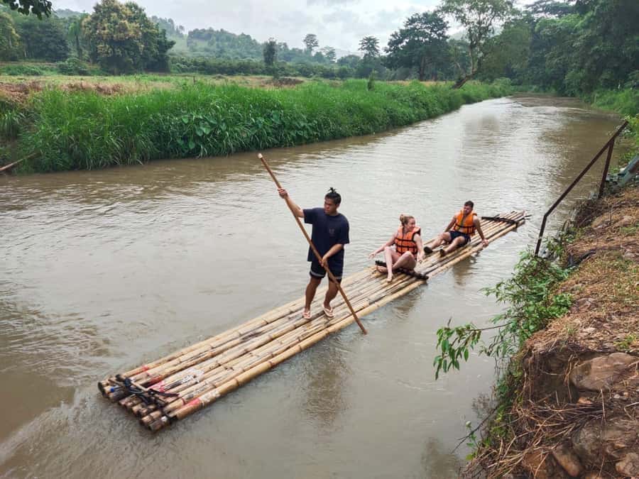 Trekking 2 Days 1 Night+Rice fields+Bamboo Rafting - What the $93 price really covers