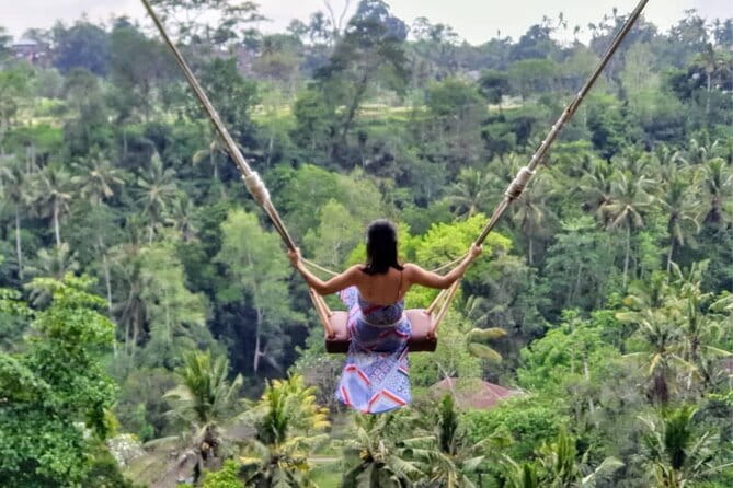 Ubud Jungle Swing and Water Rafting with Lunch Transport - What the private transport adds