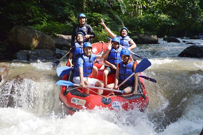 Ubud Rafting - Rice Terrace - Tegenungan Waterfall - Tanah Lot Sunset Temple - Rafting the Ayung River near Kedewatan