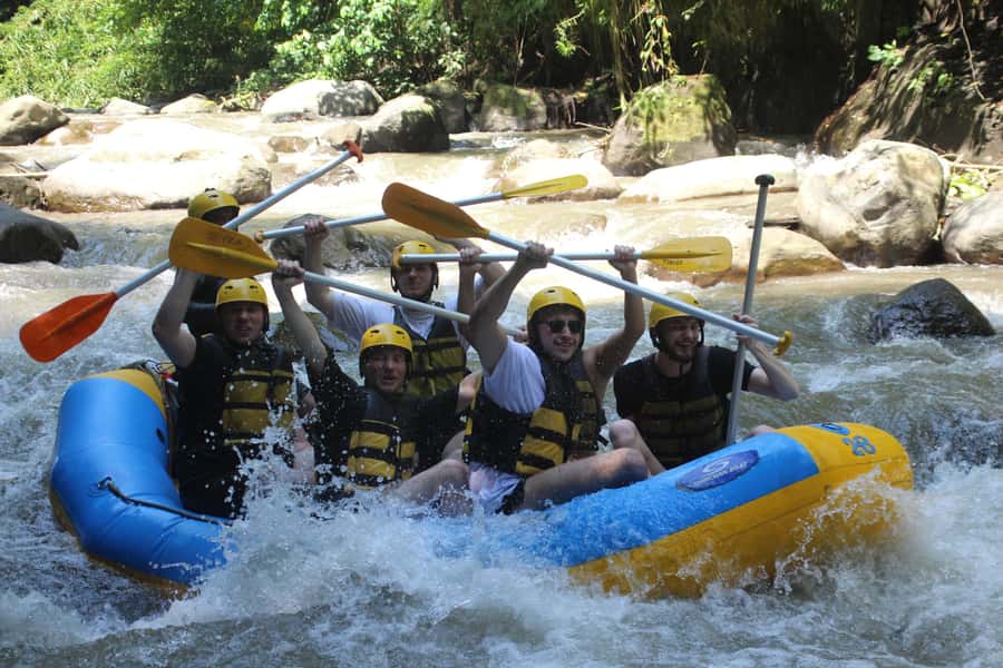 Ubud: Rice Teracces,Gorila Face ATV & Rafting - Pickup from five Bali areas