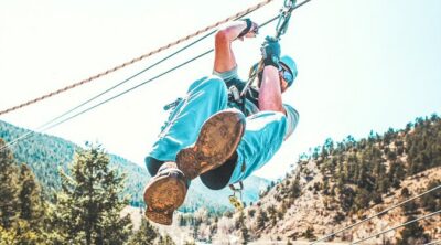 Upper Clear Creek Whitewater Rafting plus Cliffside Zipline from Idaho Springs
