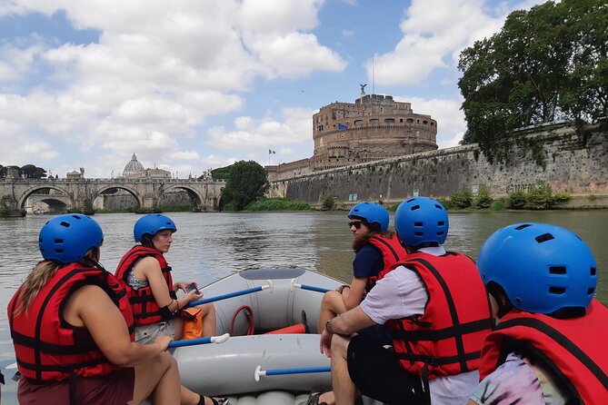 Urban Rafting on Rome's Tiber River - The snack stop and the final rapids