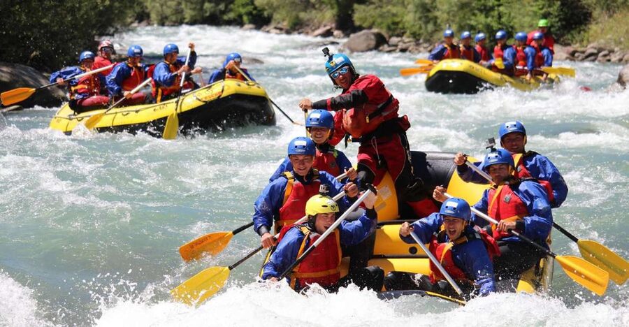 Val di Sole: Rafting for families on First River in Europe - The five-minute ride to the river