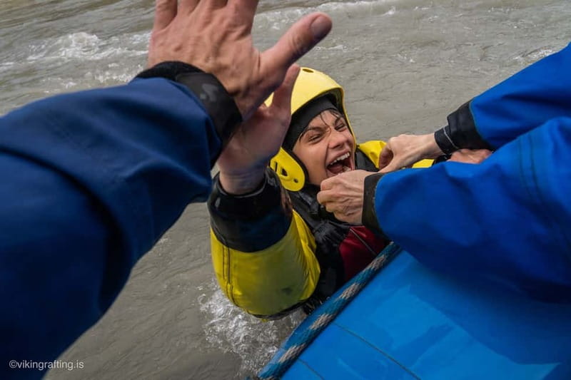 Varmahlíð: Top-Rated Family Adventure Rafting in Drysuits - A second safety briefing before the paddling starts