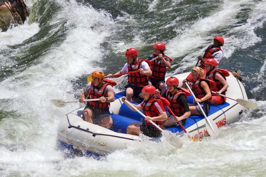 Victoria Falls: Zambezi River White Water Rafting - A safety briefing before the first rapid