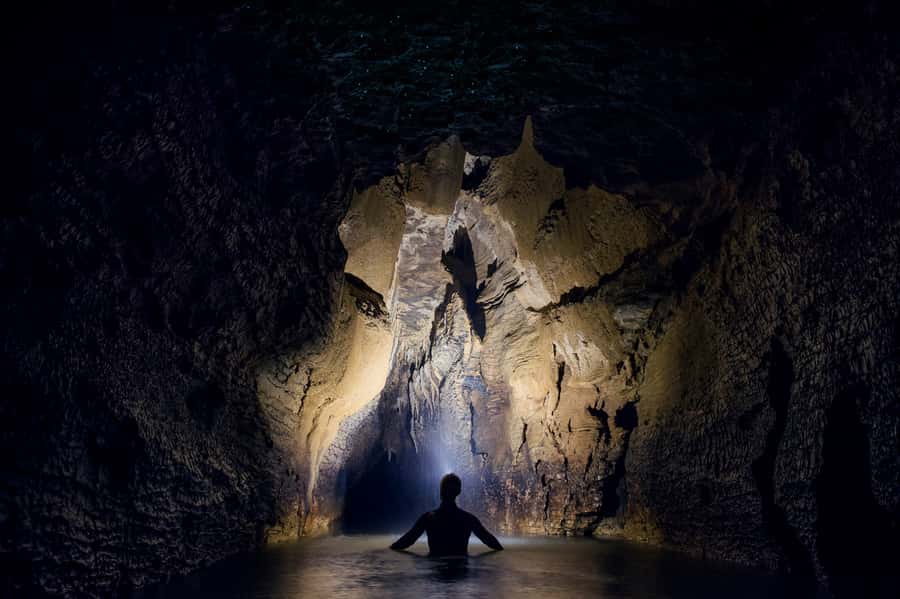 Waitomo Caves: Labyrinth Black Water Rafting Experience - Waterfalls and the small jumps