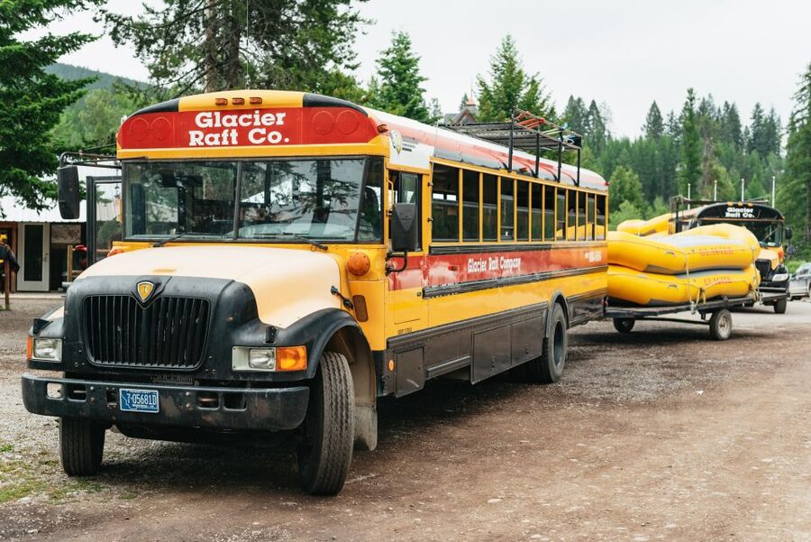 West Glacier: Glacier National Park Scenic Raft Trip - Floating beside Glacier National Park