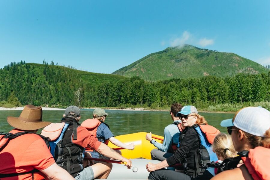 West Glacier: Glacier National Park Scenic Raft Trip - The river section: two hours of canyon views