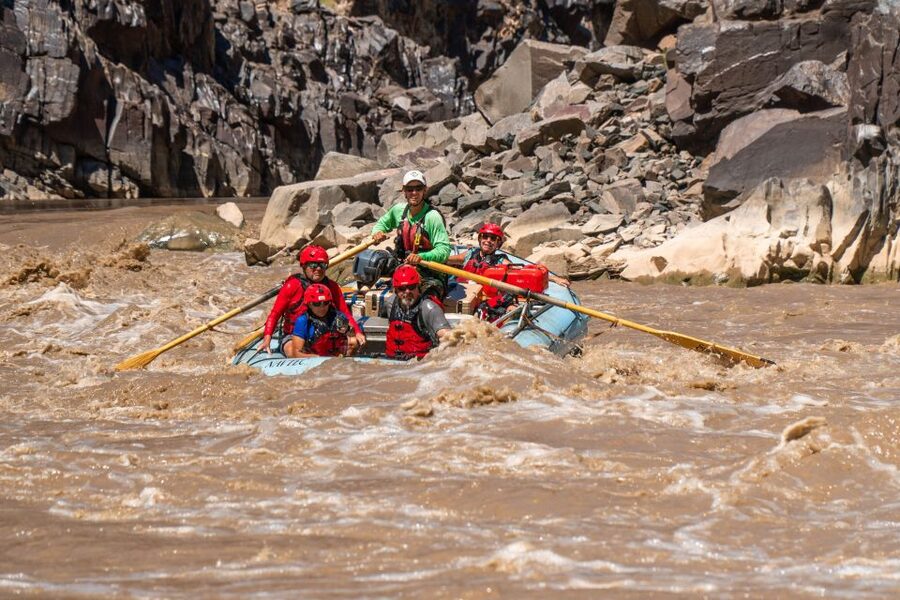 Westwater Canyon: Colorado River Class 3-4 Rafting from Moab - The main event: Funnel Falls, Skull, and Sock It To Me