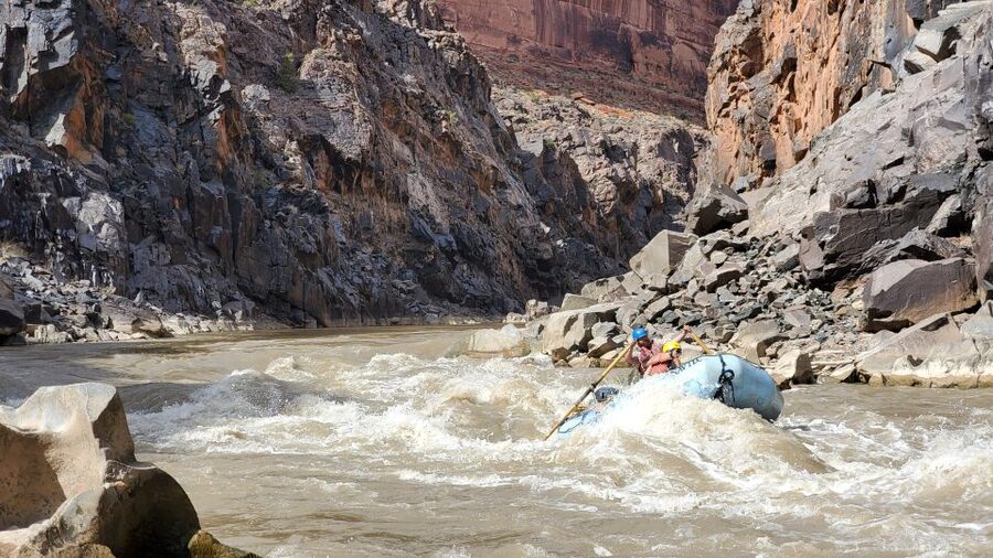 Westwater Canyon: Colorado River Class 3-4 Rafting from Moab - The final calm water and return to Moab