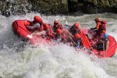 White Water Rafting & Swimming under the Falls