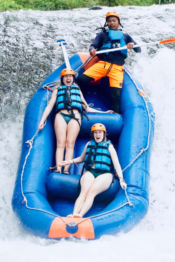 white water rafting telaga waja best of bali (no stairs) - Lunch with rice-field views