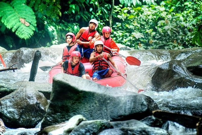 White Water Rafting with Ubud Tour - The Ayung River run, from calm water to rapids