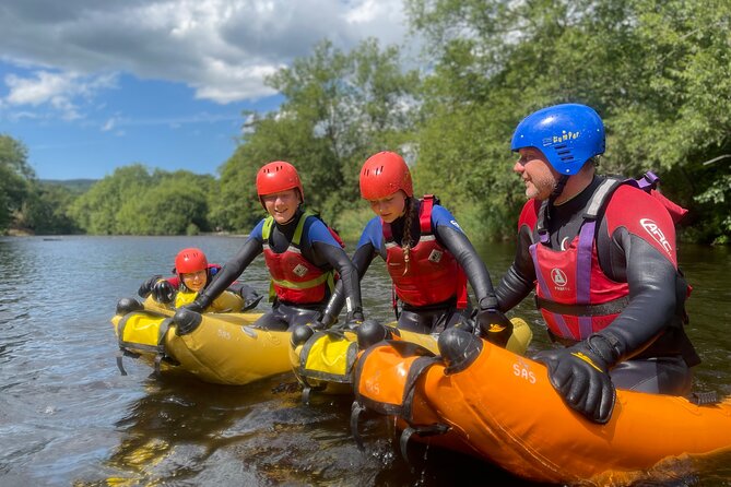 White Water River Bugs in Llangollen - Riding the River Dee in a river bug