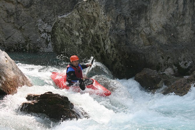 Whitewater Kayak Course on Soca River - Your first lesson: flow, hazards, and boat control
