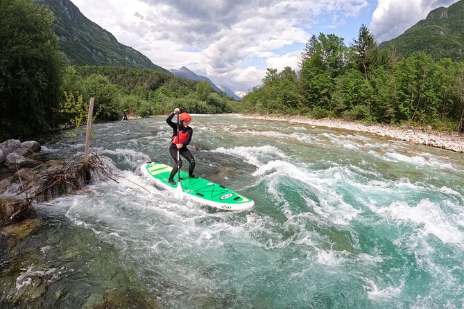 Whitewater Paddle Boarding on Soca River - From Bovec’s center to the Soca River